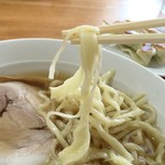 佐野青竹手打ちラーメン押山 - 極太と細いのを（笑）