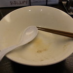 煮干しらーめん青樹 - 完食!!!