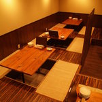 Okonomiyaki Ushitama - 2階(堀ごたつ席：22名)　☆貸し切り16名様より