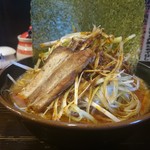 味噌ラーメン専門 力太商店 - 2016年9月　ネギレッド味噌ラーメン　830円＋税