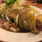 キアラの姿蒸し物海鮮醤油ソース 良い顔してますね〜