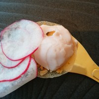 銀座 レストラン オザミ - ラデッシュのしたはラデッシュのムース