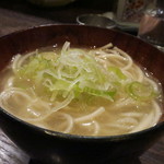 床島 - 【再訪4】〆は鶏スープラーメン