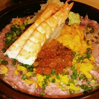 今よし - 豪華4点丼1.300円にトッピング海老300円 