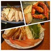 かに道楽 銀座八丁目店 - ゆで毛がに、たらば炭火焼き、ズワイのかにしゃぶ
