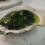 トラットリア グランボッカ - 愛媛の岩牡蠣、青海苔のジュレ2