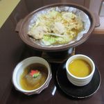 かくじゅう - 陶板焼、煮物、茶碗蒸し(2016/10/06撮影)