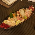 地どり屋 寺師 - 鶏刺身５種盛り１４８０円税別