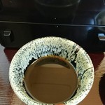 傍家 - つゆ。猪口にピント。