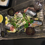 焼野菜 五十家 - 秋秋刀魚と水茄子のカルパッチョ