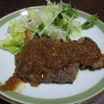 大黒屋 そば店 - 【晩酌定食】牛肉のステーキ