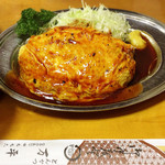 とんかつ 万平 - ハンバーグ定食1650円