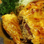 とんかつ 万平 - 独創的なハンバーグ