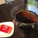 Kajin - アイスコーヒー440円。氷もコーヒーなのでゆっくり味を楽しめます