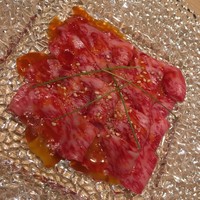 焼肉 銀座コバウ 特別室 - ユッケ