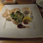 エビとアボガドの生春巻き・ピーナッツソース