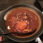 SATOブリアン - お通しのビーフシチュー（2016/9）