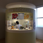 アヲハタジャムデッキ - 展示ブース全て↑カフェのようにジャム瓶になっててかわいい◡̈♥︎