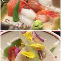 料理旅館 金沢茶屋 - お造りとサラダ