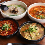 Yukgaejang soup/galbi soup/egg soup etc.