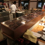 厨房は丸見えです