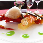 日和庵 - 伊勢海老とグレープフルーツのゼリー