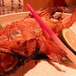 桜川 - キンキの塩焼き。　　　　小さいので￥2400