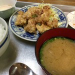 ふじや食堂 - 唐揚げ定食