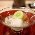 炭火割烹 いふき - 水菓子　洋梨とシャインマスカット