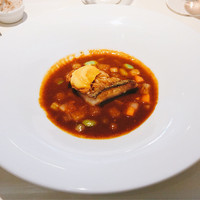 フランス料理 ル・クール - 甘鯛の鱗付きポワレ カレー風味のスープ・ド・ポワソン