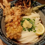 釜たけ流 うめだ製麺所 - 野菜天ぶっかけ（冷や）780円