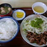 Chikaramochi Shokudou - 焼肉定食（850円）