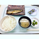 波止場食堂 - 焼サバ定食　410円　2016/10/7