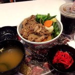 YOSHINOYA - 牛丼セット