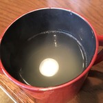 錦水庵 - そば湯