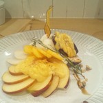 再び、温冷の組み合わせ創作デザート　♪