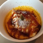 柿の樹 - デザート：ココットで焼いたかぼちゃのケーキ　カラメルソース