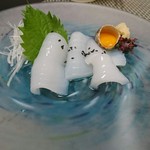 鮨 割烹 若竹 - イカの糸造り