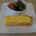 Natural style cafe 樹 - モーニングAセット(エッグトースト＆サラダ)