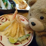 海鮮遊食 Rin - ズワイガニ天ぷら(一杯をお刺身、天ぷら、ボイルにて)