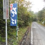 この林道を進む