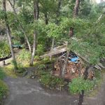 ドームハウスサトー - ツリーハウスから見下ろす裏庭