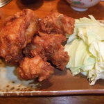 オカヤ食堂 - 唐揚げです。そのままでもおいしくいただけます。