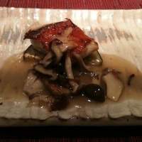 舞浜Teppanyaki＋ - もみじ鯛秋のキノコのソース