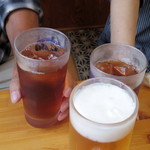 くつろぎ亭ひこべえ  - 2016年9月　待ちきれずに乾杯～！