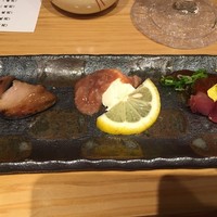 長宗我部 銀座 - 前菜三種