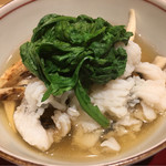 銀座 しのはら - 淡路鱧と岩手と北海道松茸、出汁もおかわりー