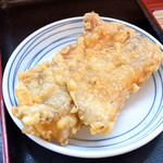 手打ちうどん 清水屋 - とり天大