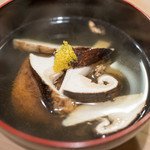 うを徳 - 2016.10 岩手松茸と徳島海老芋のお椀
