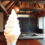 和食処ふるさと館 - ソフトクリーム